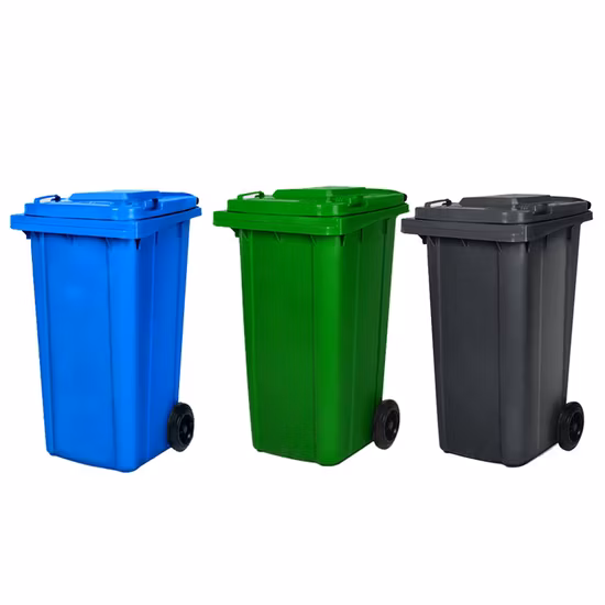 El bote de basura plástico del hogar del cubo de basura de los cubos de basura de la cocina derecha del piso recicla sin ruedas