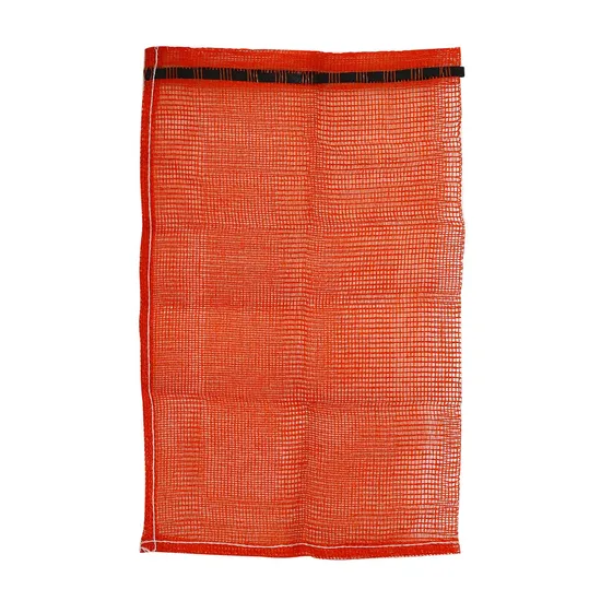 GRS SGS fábrica mayorista de embalaje con cordón de plástico vacío 25 kg 50 kg Leña Vegetal Cebolla Patata Col Fruta Naranja PP Bolsa de malla de red tejida tubular Leno
