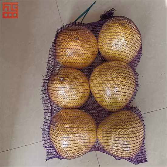Leno PP PE Reusabl Bolsas de red de malla para envasar verduras y leña